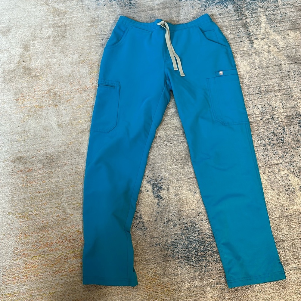 FIGS Women Scrub Bottom S Green Zamora Jogger Pants Drawstring Pockets EUC